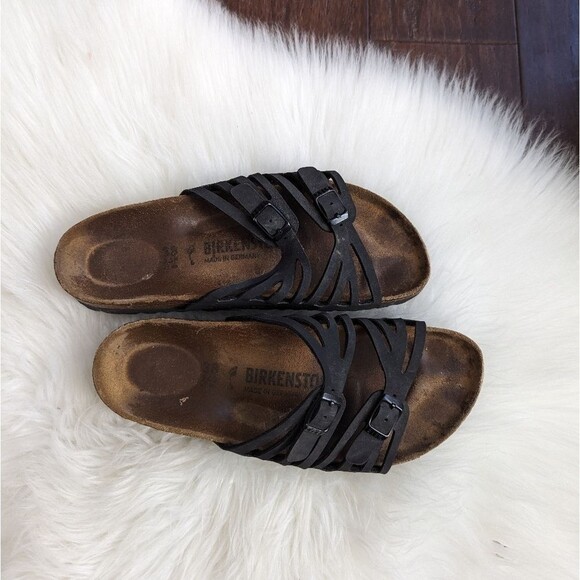 Birkenstock Granada Black Size 38 Ladies' 7 Narrow birks - Picture 1 of 7